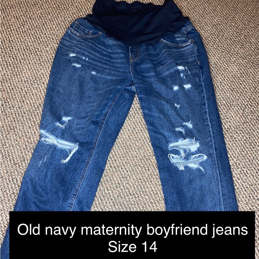 Old navy maternity jeans size 14